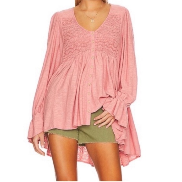 Free People Tops - NWT Free People Rose Don’t Call Me Baby Top S